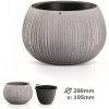 Kovotvar Kvetinac Beton Bowl 29/19x20 cm sivý