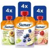 Sunar kašička ovocná kapsička mix príchutí 6m+, 12× 120 g