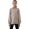 Dievčenská mikina s kapucňou 4F JUNIOR-SWEATSHIRT-JWSS25TSWSF1478-83S-BEIGE Béžová 152 2025