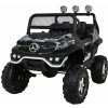 Joko Elektrické autíčko Mercedes Benz Unimog 4x4 penové kolesá kožené sedadlo maskáčová