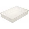 Keeeper plastový košík 37x25x6,4cm transparentný
