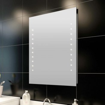 shumee Kúpeľňové zrkadlo s LED svietidlami 50 x 60 cm (D x V) od 75 € -  Heureka.sk