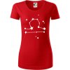 Súhvezdie - Libra - Váhy - Dámske tričko z organickej bavlny Origin (GOTS) - 2XL ( Červená )