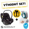Avionaut Autosedačka PIXEL (45-86cm, 0-13kg) 2020 čierna + darček