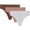 Under Armour Pure Stretch No Show Thong 3 Pack - Halo Gray - women´s M