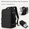 Príručná batožina ruksak pre Ryanair Čierna
