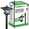LED RIBES Solárne záhradné lampy Vonkajšia lampa 150cm LUMILED