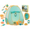 FunPlay 6164 Kempingový stan pre deti + príslušenstvo 80 x 80 x 90 cm zelená
