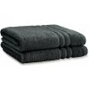 Tmavosivé froté bavlnené osušky v súprave 2 ks 90x140 cm Zero Twist – Catherine Lansfield