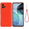 Gumený kryt Pure Color na Motorola Moto G72 - Červená