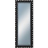 DANTIK - Zrkadlo v rámu, rozmer s rámom 60x160 cm z lišty ROKOKO čierna lesklá (2632)