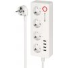 Smart predlžovací kábel 4 zásuvky 1,6m KRUGER & MATZ Connect P6 WiFi Tuya