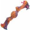 Preťahovacia lopta DOG FANTASY farebný vzor č. 2 - 2 knôty 33 cm