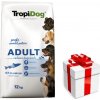 TropiDog Premium Adult MEDIUM & LARGE BREEDS - bohatý na lososa, s ryžou 12kg + prekvapenie pre vášho psa ZDARMA