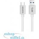 USB kábel Adata ACA3AL-100CM-CSV USB Typ C - USB 3.1 5Gb/s, 1m, stříbrný