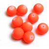 Pogumované sklenené neon korálky 10mm 1ks korálová (otvor 1mm)