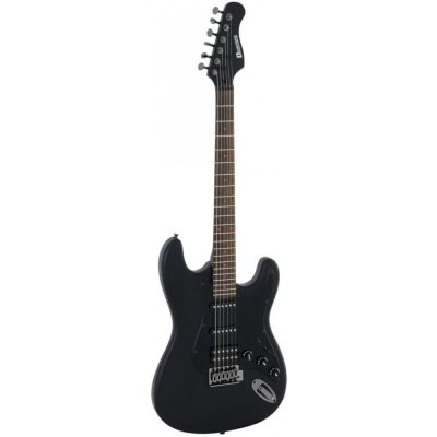 Dimavery ST-312, elektrická gitara, čierna matná