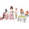 Set kozmetický stolík s elektronickým fénom My Beauty Center 3v1 Smoby a stolík s dvoma stoličkami