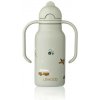 Liewood Kimmie Termofľaša s úchytmi Vehicles dove blue 250 ml