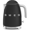 Smeg KLF03BLMEU, rychlovarná konvice, 1,7 l, (7 šálků), 2400 W, styl 50. let, matná černá