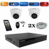 Amiko IP 2 kamerový set, Manual Zoom, 5Mpix, Dome (1505K2) (Amiko)