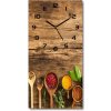 Nástenné hodiny Farebné korenie 30x60 cm