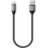 Satechi USB kábel USB 2.0 USB-A zástrčka, Apple Lightning konektor 0.25 m sivá, čierna ST-TAL10M; ST-TAL10M