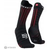 COMPRESSPORT Aero ponožky, čierna/červená T3 (EU 42 - 44)