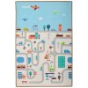 Podložka obojstranná Humbi Uličky Zoo 180x120x2 cm