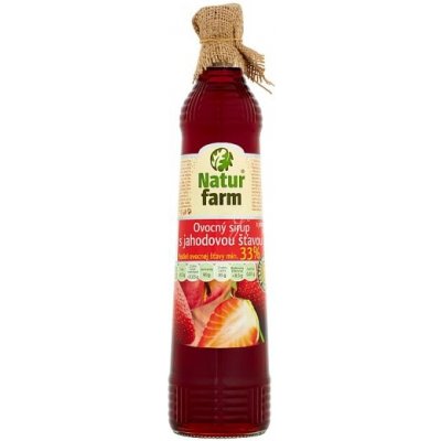 Natur Farm Ovocný sirup s jahodovou príchuťou 700 ml