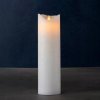 SIRIUS Vosková LED sviečka exclusive, 25 cm, biela