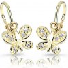 Cutie Jewellery zlaté detské náušnice C2748-10-X-1 biela