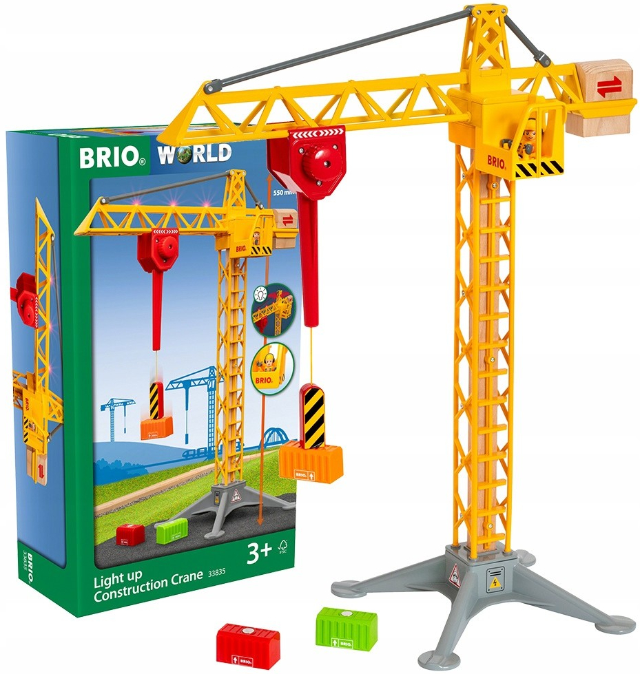 Brio WORLD 33835 Svietiaci stavebný žeriav