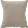 Obliečka na vankúš zamatová v béžovej farbe Šírka 45 cm | Dĺžka 45 cm béžová