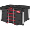 MILWAUKEE 4932493189 PACKOUT™ BOX SO 4 ZÁSUVKAMI