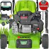 Benzínová kosačka Green Tiger pohon kolies šírka kosenia 41 cm objem motora 123 cm³ objem koša 40 l