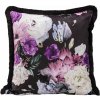 Vankúš GBF 2, 45 × 45 cm, pivonky na čiernom pozadí, GBF 2