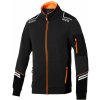 Sparco ALABAMA TECH FULL ZIP Mikina XXL, Čierna-Oranžová