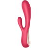 Satisfyer Mono Flex vibrátor so stimulátorom klitorisu Red 20,3 cm