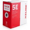 KELine KE300S24LSOH-Dca-RLX FTP, Cat5E, drôt, LSOH, Eca, s2, d1, a1, box, 305m, šedý