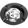 Popolník retro Marylin Monroe (kovový okrúhly popolník vo vintage štýle)