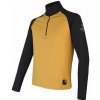 SENSOR COOLMAX THERMO pánska mikina zips mustard/čierna Veľkosť: M
