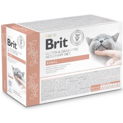 Brit VD Cat Pouch fillets in Gravy Renal 12 x 85 g