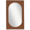 Zrkadlo Factory nástenné oválne, drevený rám, 43 x 73 mm