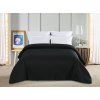 Textilomanie Čierny prehoz na posteľ so vzorom LEAVES Rozmer: 200 x 220 cm