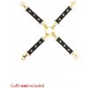 Taboom Wild Roses Hogtie, kríž pre bondage z umelej kože