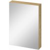 Cersanit City skrinka 59.4x14.1x80 cm so zrkadlom dub S584-115