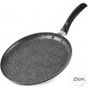 Perfect Home 16534 Granitová panvica na palacinky, 25 cm, čierna