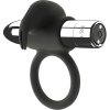 Black&silver - burton rechargeable ring 10 vibration modes