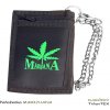 Peňaženka Marijuana (puzdro s retiazkou a karabínkou na doklady a peniaze )
